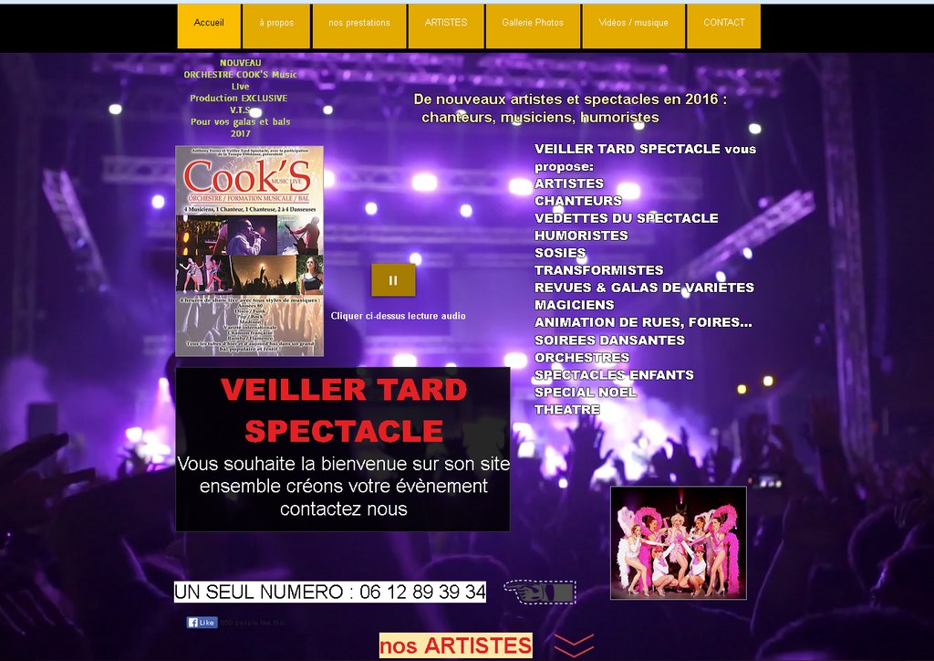 veiller tard spectacle